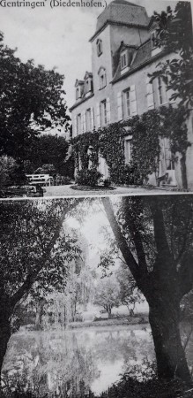 89 . La métairie d'Eltz et son étang vers 1890 .vers1890 .